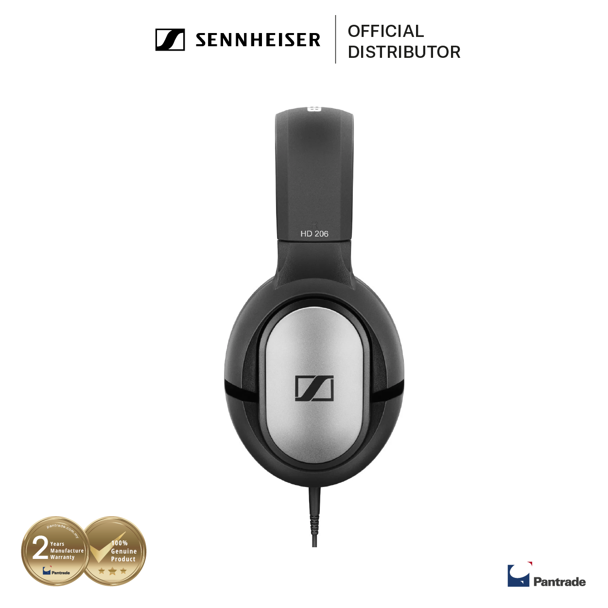 Sennheiser HD 206 ClosedBack Over Ear Headphones
